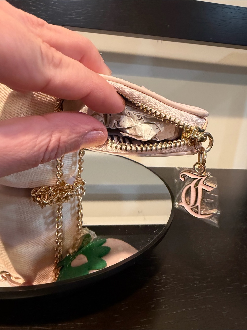 Juicy Couture Mini Bucket Bag & Strawberry Keychain Bag Charm - Picture 11 of 11